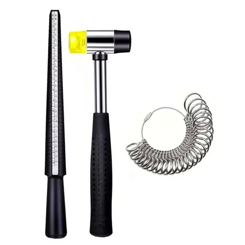3-Piece Hkus Ring Measurement Set, Ring Rod, Us Size Ring Gauge, Essential Jewelry Sizing Tool, Accurate Fit for Rings