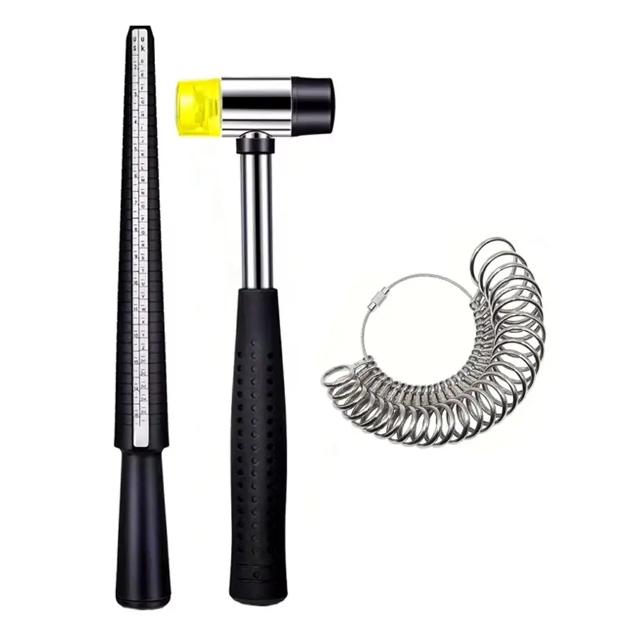 3-Piece Hkus Ring Measurement Set, Ring Rod, Us Size Ring Gauge, Essential Jewelry Sizing Tool, Accurate Fit for Rings