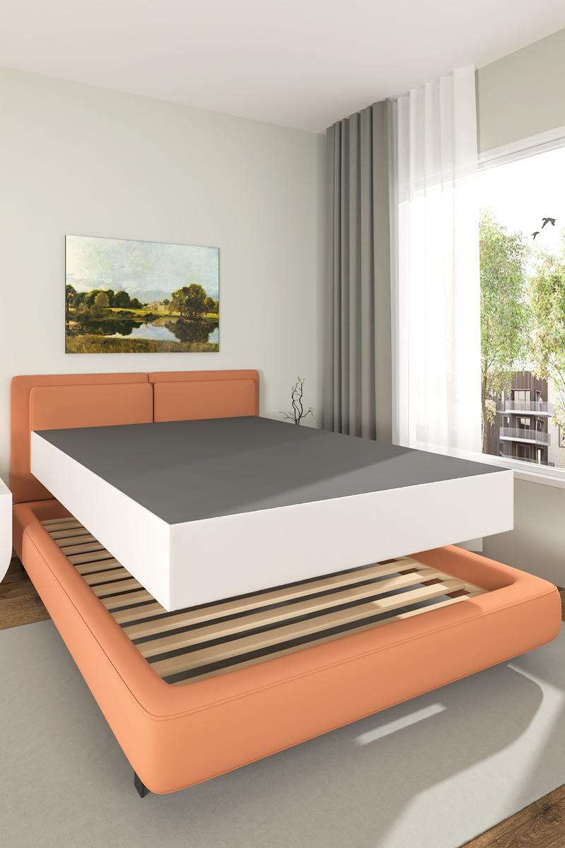 Edenza-Box Spring King, 9 Inchs High Metal Twin Full Queen King Size Box Spring Only, Heavy Duty Mattress Foundation with Fabric Cover, Easy Assembly, Quiet Noise Free, Non Slip, Queen Size Furniture Bedframe Bedroom Design Modern Home Interior