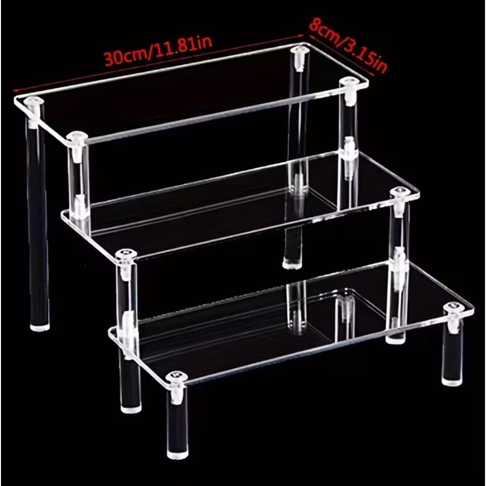 Multi-layer perfume rack storage box, multi-layer cupcake stand, large transparent display riser for displaying perfume, large model display stand, and collectibles organizer stand
