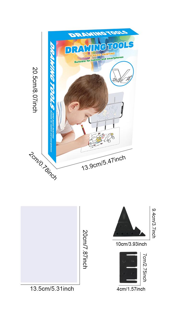 AuroraHaven Optical drawing board, portable optical wiring board, image layout, drawing projector, optical copy pad, easy to track drawing tool Art Supplies.