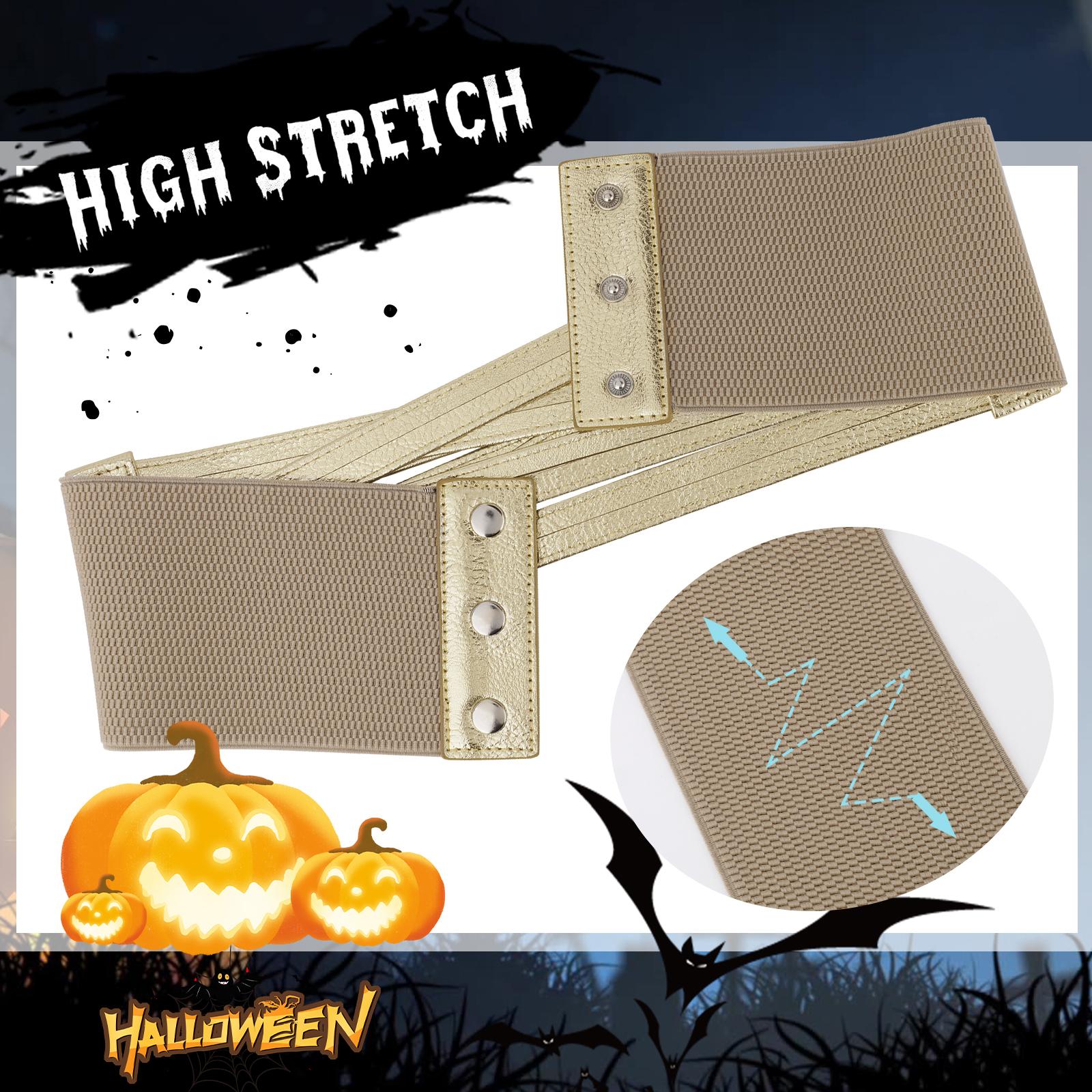 XZQTIVE Wide Elastic Belts for Women Dresses Black Waist Corset Belt for Women Fashion Wide Stretchy Belts SpringStatements