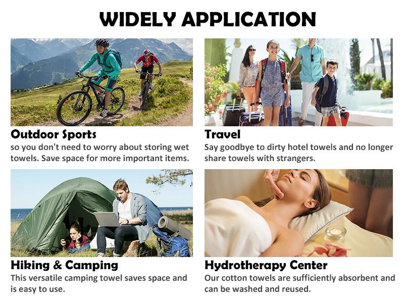 ICOTLE Compressed Towels Tablets Disposable Face Towels for Travel Camping Hiking 1 Pack 30 Count Size 9.4"x11.8"