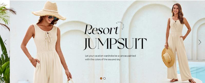 GRACE KARIN Jumpsuits for Women Bow Tie Front Overalls Smocked Tops Wide Legs Casual Knitted Outfits with Pockets