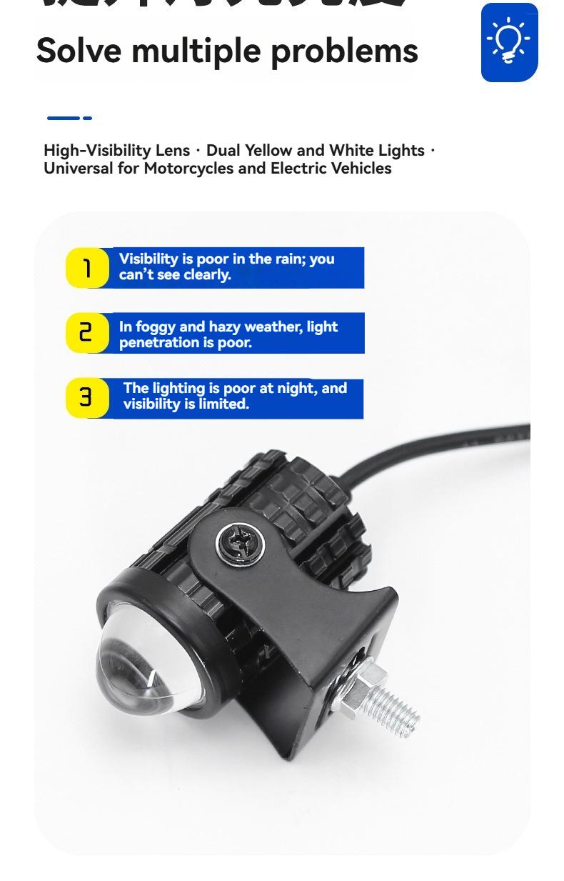 High Brightness LED Spot Lights Mini High Low Beam Driving Lamps, 12V-24V Universal Voltage, Superior Heat Dissipation, Enhanced Safety in Rainy & Foggy Days, Widely Compatible with Cars Trucks SUVs Vans ATVs UTVs and Most Vehicles