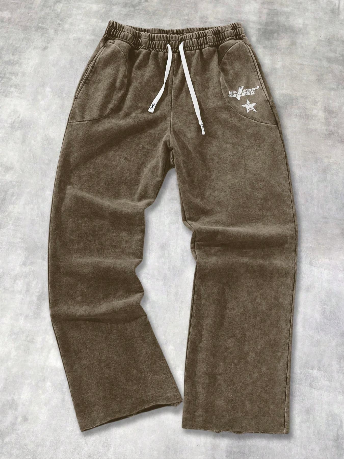 Vintage High-Quality Men's Casual Travel Pants, Drawstring Waist Design, Perfect for Commuting and Everyday Wear, Ideal Gift for Men, Casual Streetwear Pants