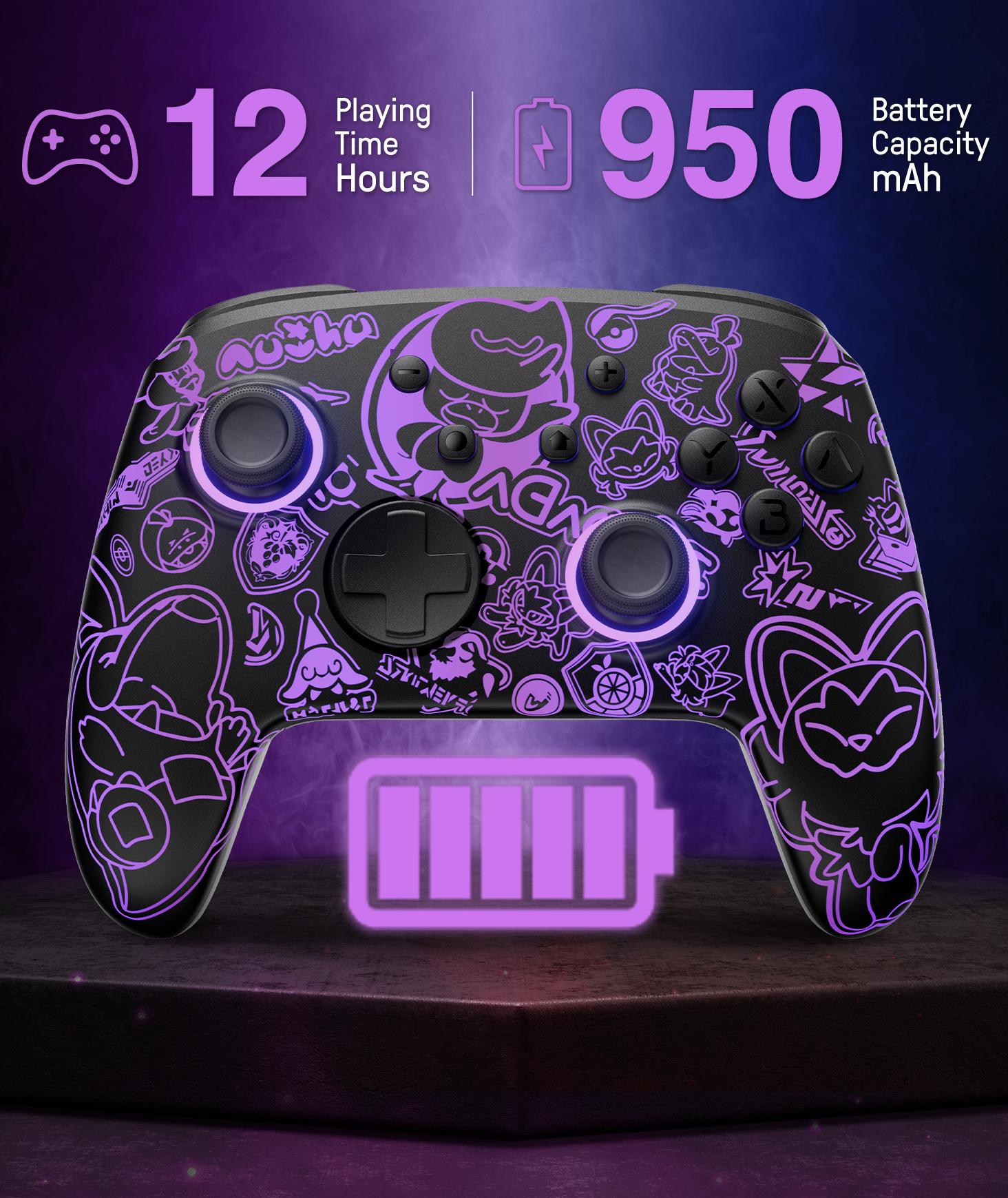 FUNLAB Firefly Pro Wireless Switch Controller - Scarlet & Violet FUNLAB Firefly Pro Wireless Switch Controller - Scarlet & Violet