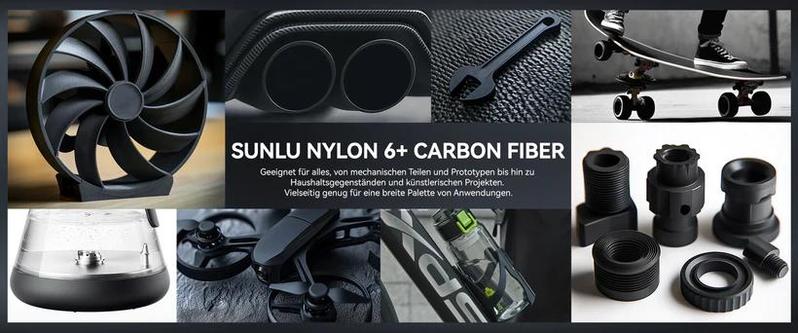 SUNLU PA12-CF Nylon Ultra-Strong Filament 1KG - Carbon Fiber Reinforced for Aerospace Frames, Durable Outdoor Gear & Precision Engineering SUNLU PA12-CF Nylon Ultra-Strong Filament 1KG - Carbon Fiber Reinforced for Aerospace Frames, Durable Outdoor Gear & Precision Engineering