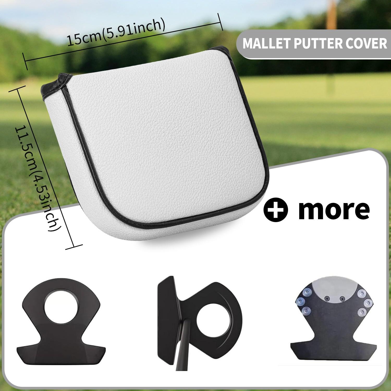 1pc Blank Design Square Golf Club Head Cover, Protective Cover for Male and Female, Ideal for Outdoor Enthusiasts, Essential Golf Gear, Golf Accessory