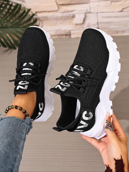 Women's Plus Size Casual Sneakers, Lightweight Comfortable, Breathable Running Shoes, Available in, Perfect for Travel Home Daily Wear
