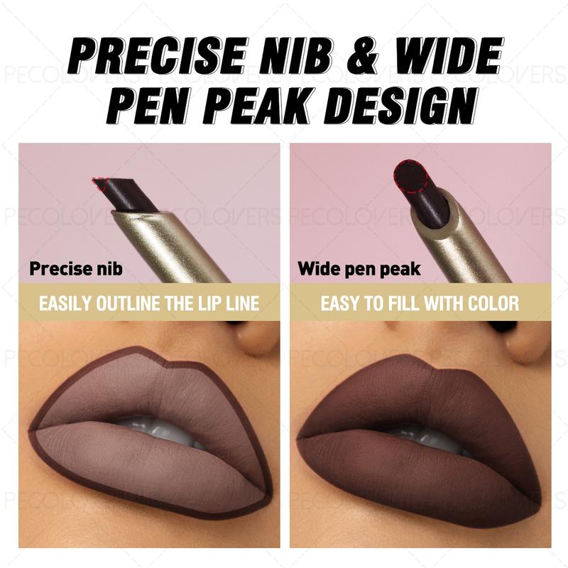1pc Long-Lasting Lipstick, Lip Liner Pencil and Matte Brown Lip Gloss for Women, Valentine's Day Gifts Mother's Day Gift, Cosmetic Lip Liner 1pc Long-Lasting Lipstick, Lip Liner Pencil and Matte Brown Lip Gloss for Women, Valentine's Day Gifts Mother's Day Gift, Cosmetic Lip Liner