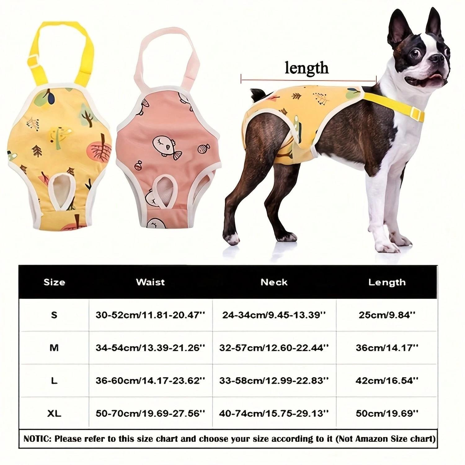 Washable dog diaper - Reusable dog menstrual clothing with breathable mesh design, comfortable fit, suitable for all types of dogs during their menstrual period, exclusively for female dogs, made of polyester fiber material