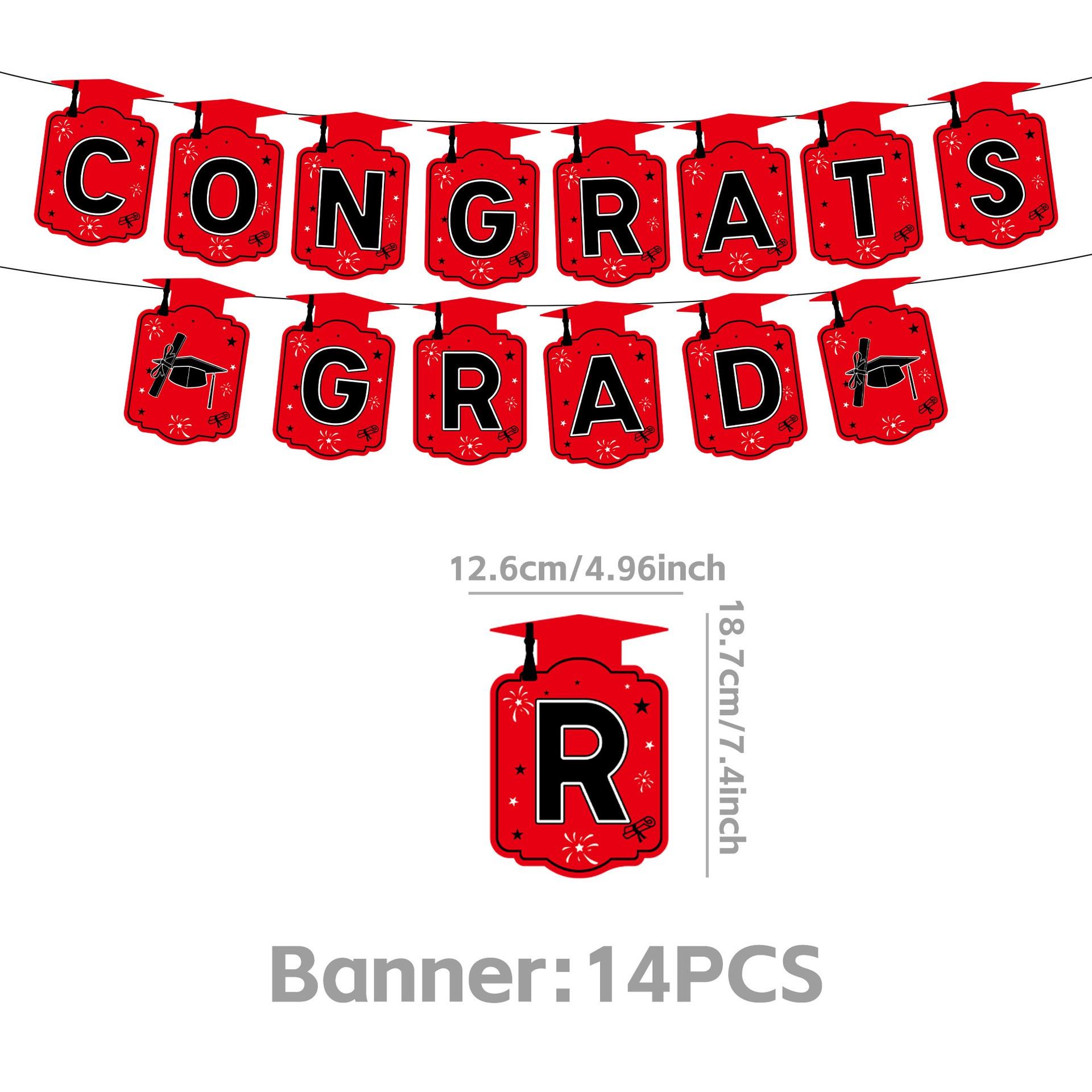 2026 Graduation Decoration Set, Theme, Banner, Background Board, Balloons, Ribbons, Party Supplies for High School & University Graduations