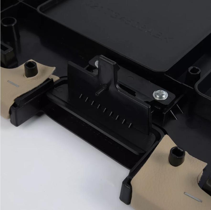 CROSSDESIGN Fit For 2007-2014 Chevy Silverado GMC Center Console Lid Pull Over Cover Armrest Pad Beige