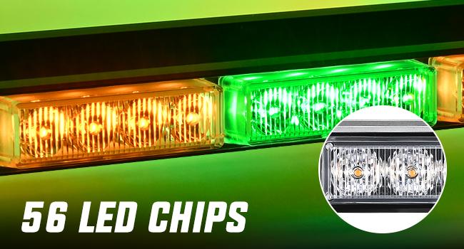 Nilight 29.5" Roof Top Strobe Lights 56LED Hazard Light  Safety Warning LED Flashing Light Bar Magnetic Mount 12V 24V Cars Trucks Tractors Snow Plows Construction Automotive  dealsforyoudays