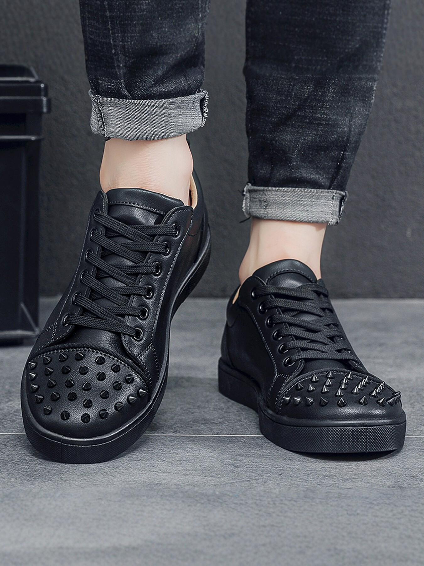 Men's Fashion Simple Rivet Board Shoes, Options, Sizes 39-44, All Seasons, Versatile Outdoor Wear