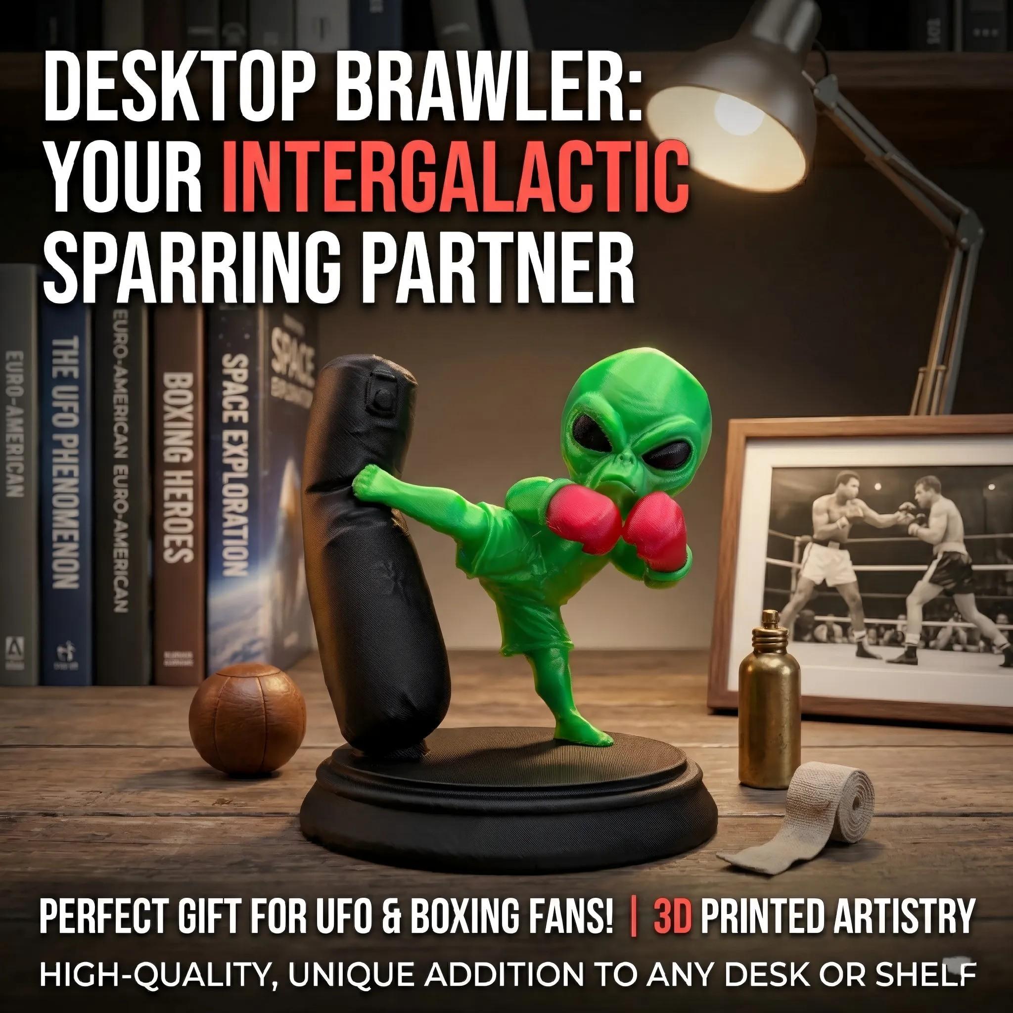 Alien Boxer Figurine, Collectible Hand Model, Home Desktop Decoration ...