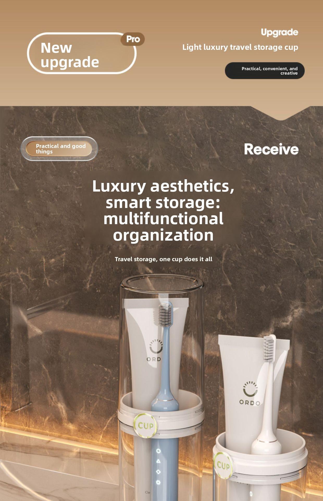 Portable Travel Toothbrush Cup Set for Couples Home Dormitory Use Compact Storage Toothbrush Holder with Drain Hole and Lid Ideal for Travel Camping