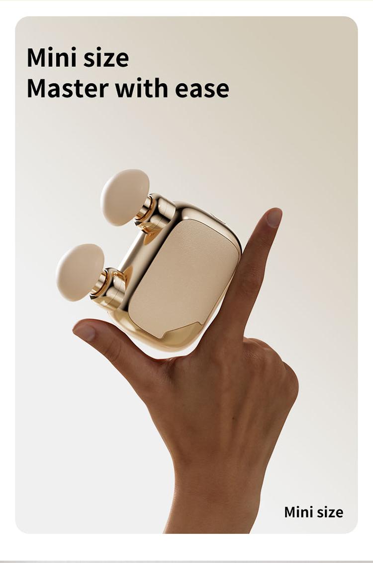 Mini Handheld Massage Gun, Portable Deep Muscle Massager, 3000 Impacts/min, 9mm Depth, USB Charging, Ai Timer, Mother's Day Gift