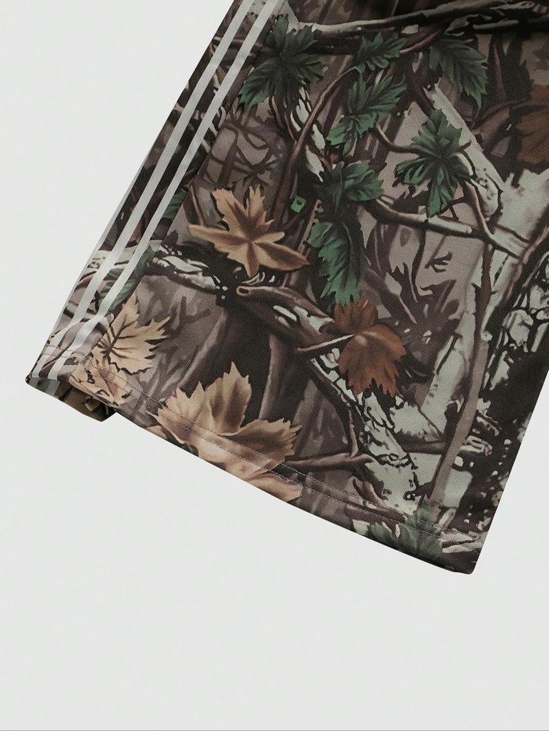 Two-Piece Set Men's Camo Print Sweatshirt & Pants, Regular Fit Casual Fashion Long Sleeve Pullover & Trousers for Daily Wear, Men's Two-piece for All Seasons, Fall outfit