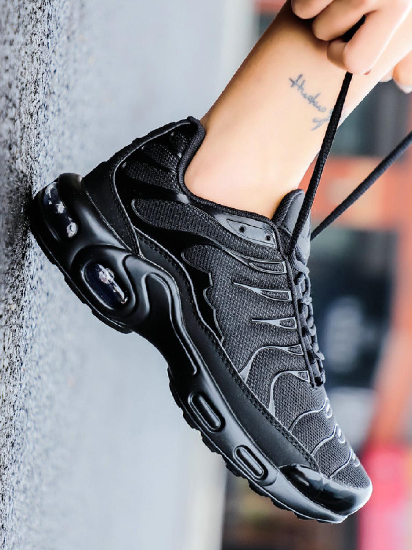 Unisex's Retro Air Cushion Sneakers, Colorblock Design with Breathable Mesh & Patent Leather Accents, Visible Air Units for Superior Shock Absorption, Trendy Retro Style Ideal for Streetwear and Daily Casual Outfits