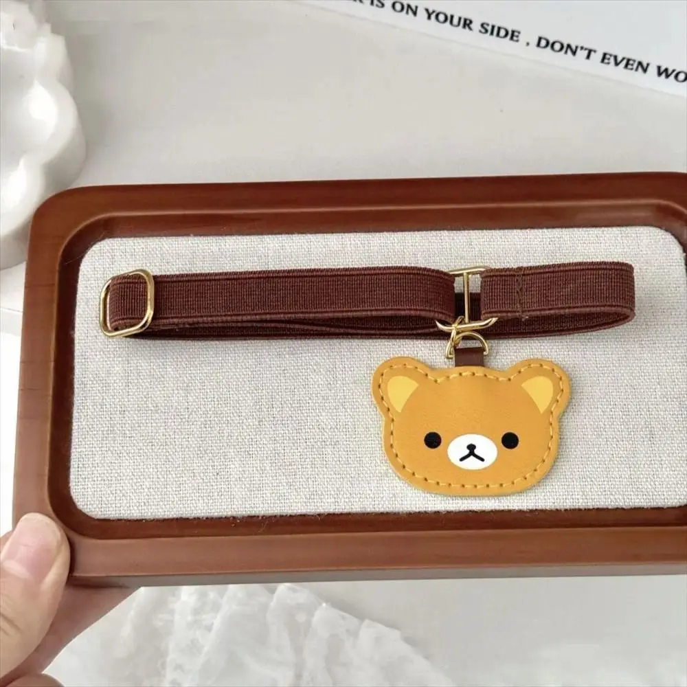 Creative Cartoon Bear Notebook Straps Loose-leaf Notebook Adjustable Elastic Band Binding Rope DIY Decor Binder Strap