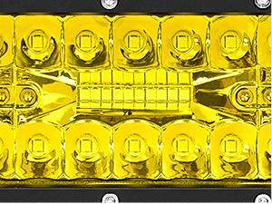 Nilight LED Pods 2Pcs 6.5 Inch 120W Yellow Flood Spot Combo Triple Row Driving Lamp Roof Bumper Off Road LED Work Lights Bar dealsforyoudays