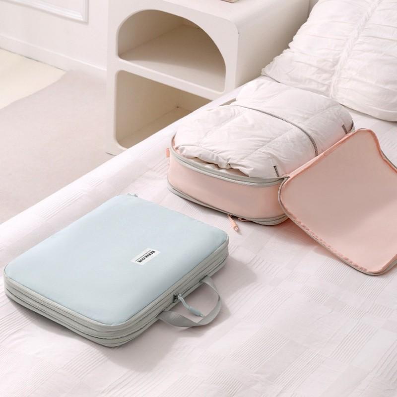 Compression Storage Bag for Travel, Portable Clothes Organizer, Large Capacity Nylon Carry Bag, Ideal for Business Trips and Vacations