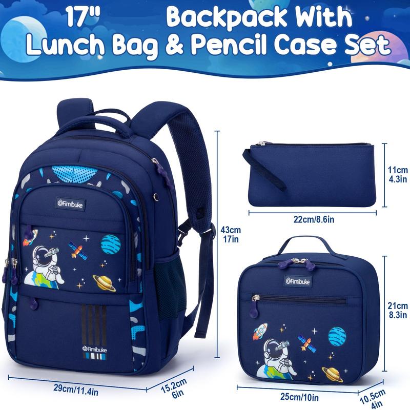 Product Introduction of Fimibuke Waterproof 3 PCS Backpack Set with Lunch Bag & Pencil Case – Lightweight School Bag Bookbag for Girls and Boys , Ideal for Elementary Middle High School Students dealsforyoudays 15