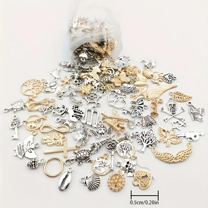 30 60 Sets Alloy Tibetan Silver Pendants Earrings DIY Bracelet Necklace Luggage Clothing Accessories Bead Decorations