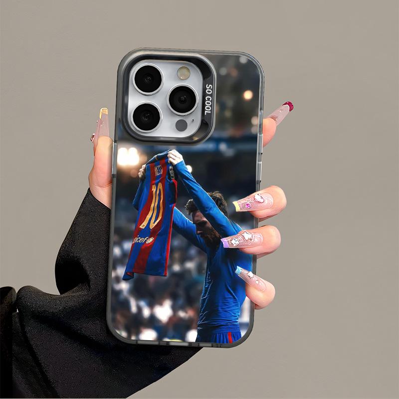 IPhone 16 17 Promax Messi Phone Case Anti Drop Protective Case Suitable for  iphone 15 14 13 12 11 XS Plus SAMSUNG S22-25 Series Acrylic Phone Case  football - TikTok Shop