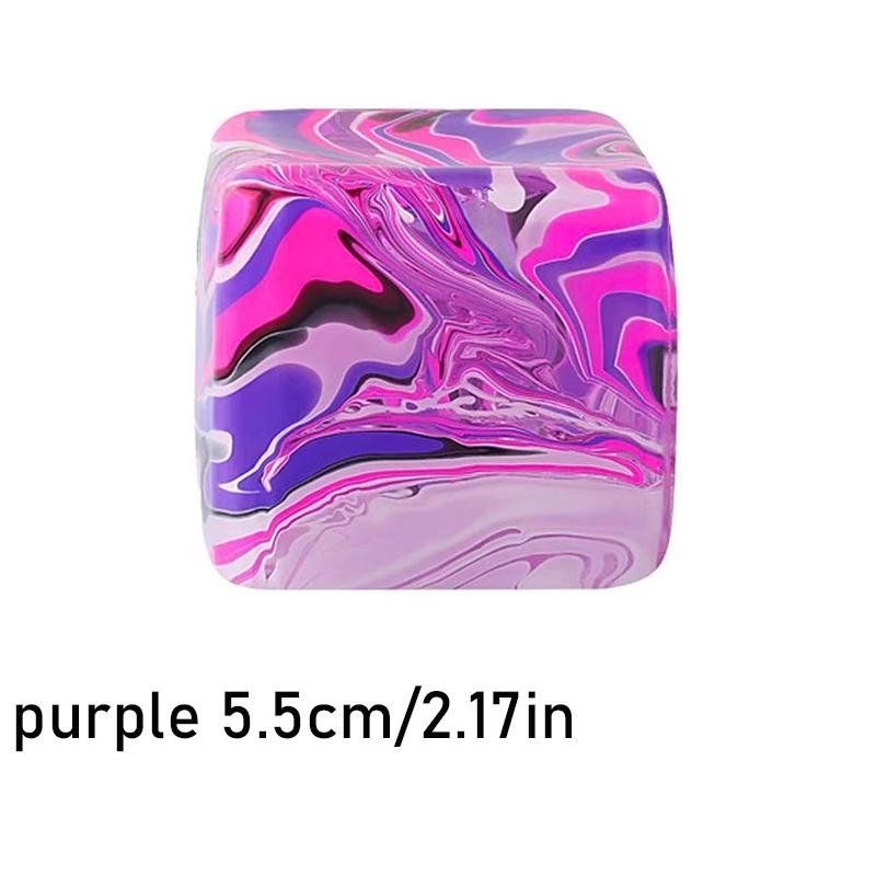 1pc Fidget Toys Squishy Stress Cube, Stress Balls for Kids Squishies Relax, Ice Squishy Cube Sugar Balls, Sensory Toys for Kids with Autism, Fidgets for Classroom Prize Toys, Valentine's Day Christmas Halloween Gifts, Easter Basket Fillers, Office