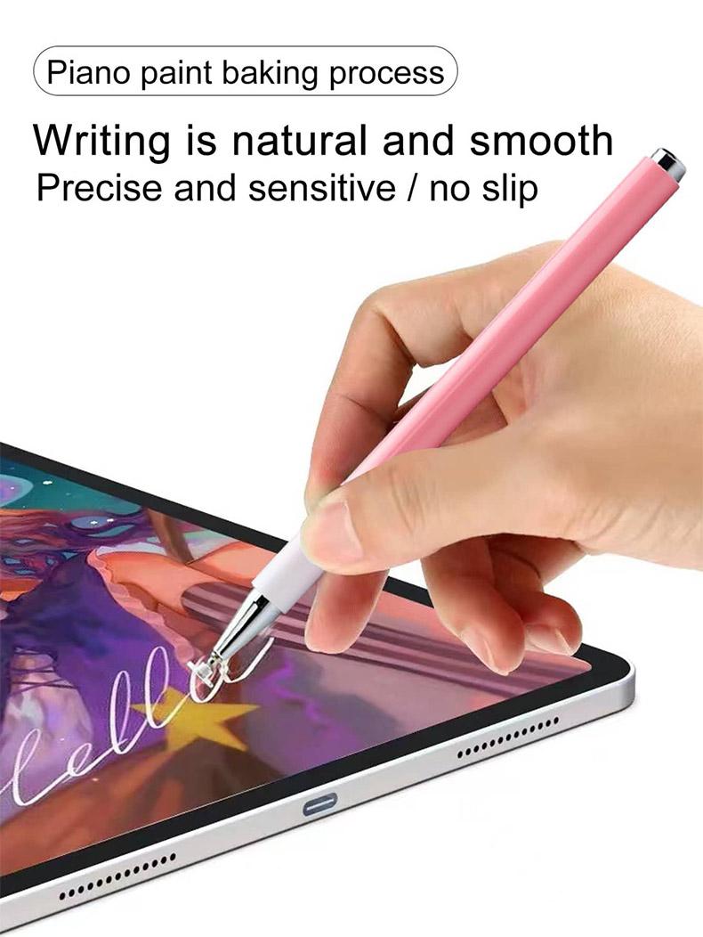 Universal Capacitive Stylus Pen, No Charging Needed, Compatible with Phones and Tablets, Dual-Sided Magnetic Cap, Touchscreen Pen for Drawing and Writing