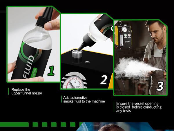 8oz Smoke Fluid for EVAP Smoke Machines – Quick Leak Detection, Low Odor, Universal Fit