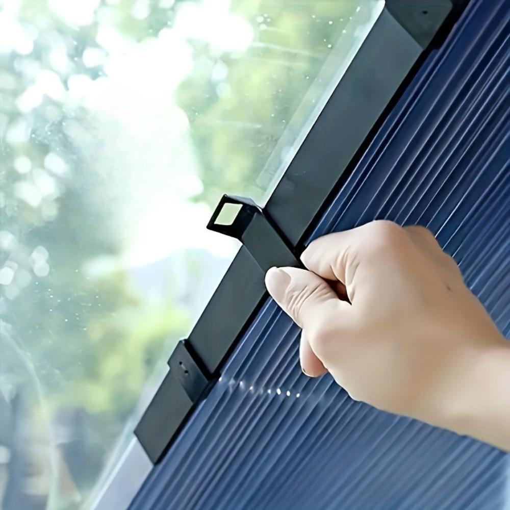 Easy-to-install Automatic Retractable Car Sun Shade - Protects Against UV Rays, Heat Insulation, Sun Visor