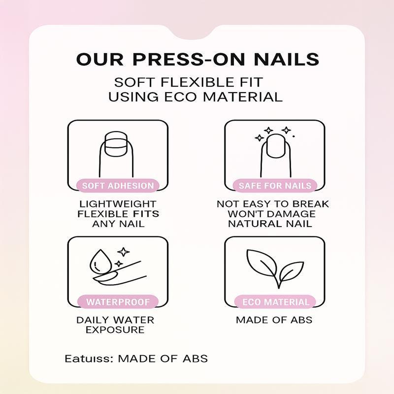 Surprise Box Nail Set, Transferable Nail Art, 288 Premium Fashion Nails, Glossy Finish, Medium Square Shape, Perfect for Daily Wear & Special Occasions