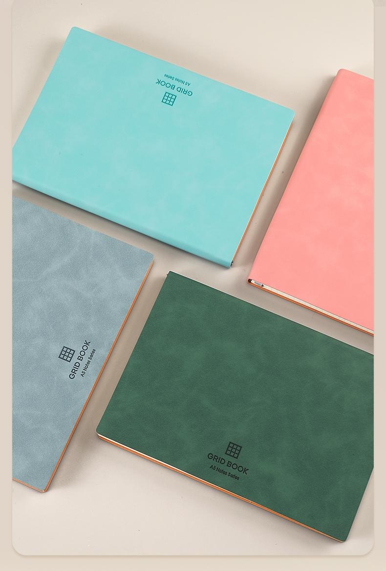 A5 Grid Notebook, Multifunctional Graph Paper Journal, Ideal for Students, Math & Engineering, Drawing Sketchbook, Writing School Supplies, Durable Drawing Notebook