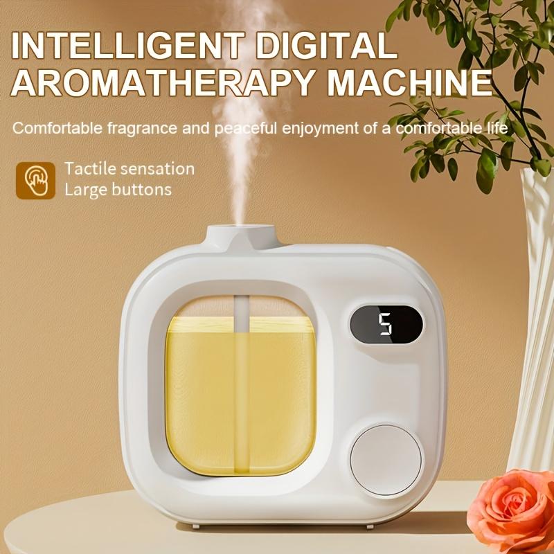 Intelligent aromatherapy machine, 5-speed automatic timed fragrance, containing 1/3/6/8 bottles of essential oils, bedroom and bathroom deodorizing, fresh air fragrance machine, essential art decoration for office, bedroom and bathroom,