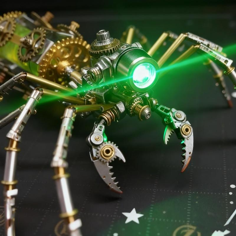 DIY Mechanical Night Vision Spider Model Kit, High Difficulty Handmade Artwork, Home Decoration, Perfect Gift for Boyfriend, Birthday, Christmas