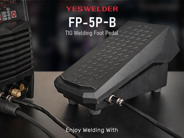 YESWELDER 5-Pin TIG Welding Foot Pedal | Precision Amperage Control for CT-520, TIG-200P-ACDC-PRO & TIG-205P-PRO TIG Welder YESWELDER 5-Pin TIG Welding Foot Pedal | Precision Amperage Control for CT-520, TIG-200P-ACDC-PRO & TIG-205P-PRO TIG Welder