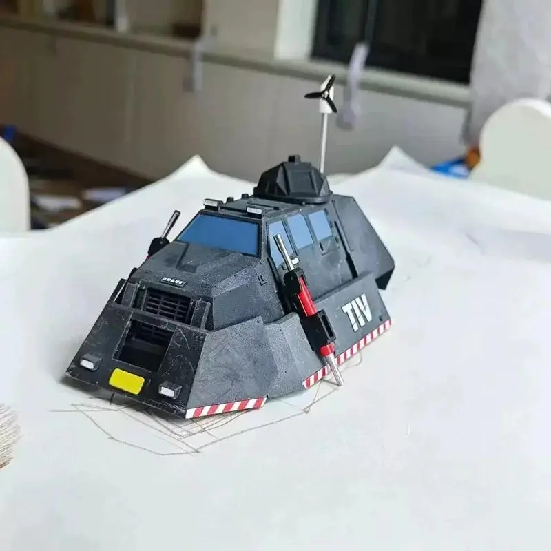 In-stock Delt Stor TIV2 Tornado Interceptor Vehicle Model Movable and Liftable Stor Chasing Simulation Truck Collectible Toys