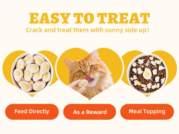 【Live Big Deal】Wellix Sunny Bites – Healthy Chicken&Egg Yolk&Pumkin Freeze-Dried Treats for Cats & Dogs, 3.5oz