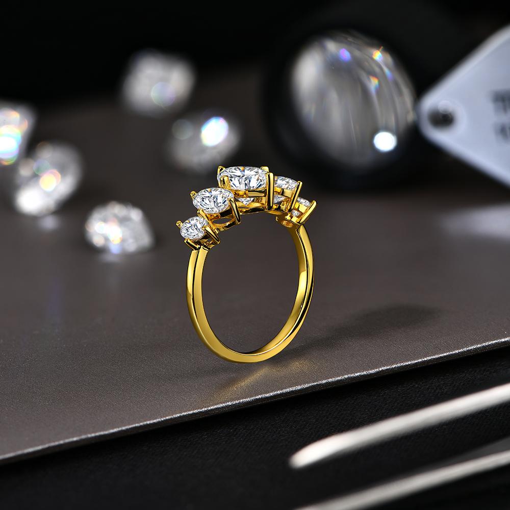 Oval Cut 8*6mm Synthetic Moissanite Ring for Women  Engagement Wedding Jewery R096