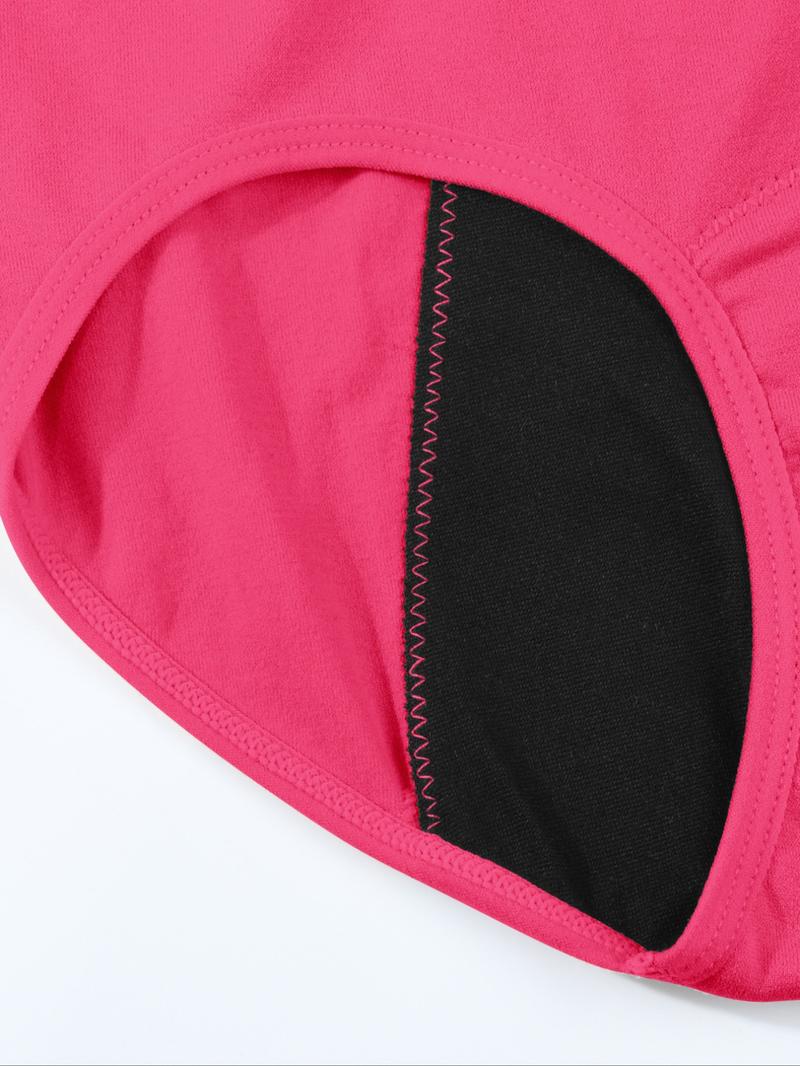 Women's Period Underwear Pack, Breathable Water Absorbent Leak-Proof High Elastic Seamless Mid-Waist Triangle Panties for All Seasons