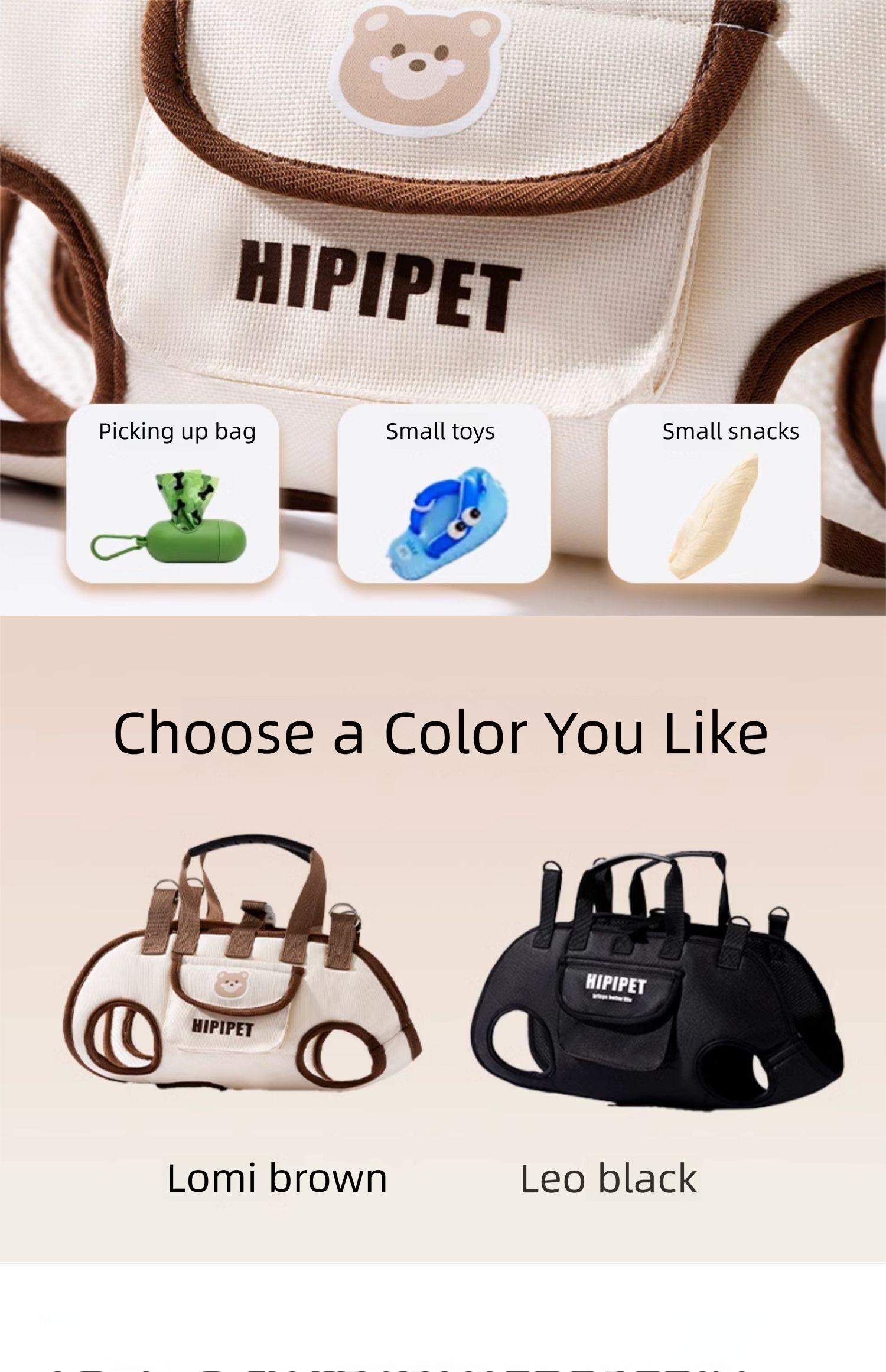 Portable Pet Carrier Backpack for Small Dogs & Cats - Versatile Crossbody, Handbag, and Shoulder Bag for Outings and Dog Walking