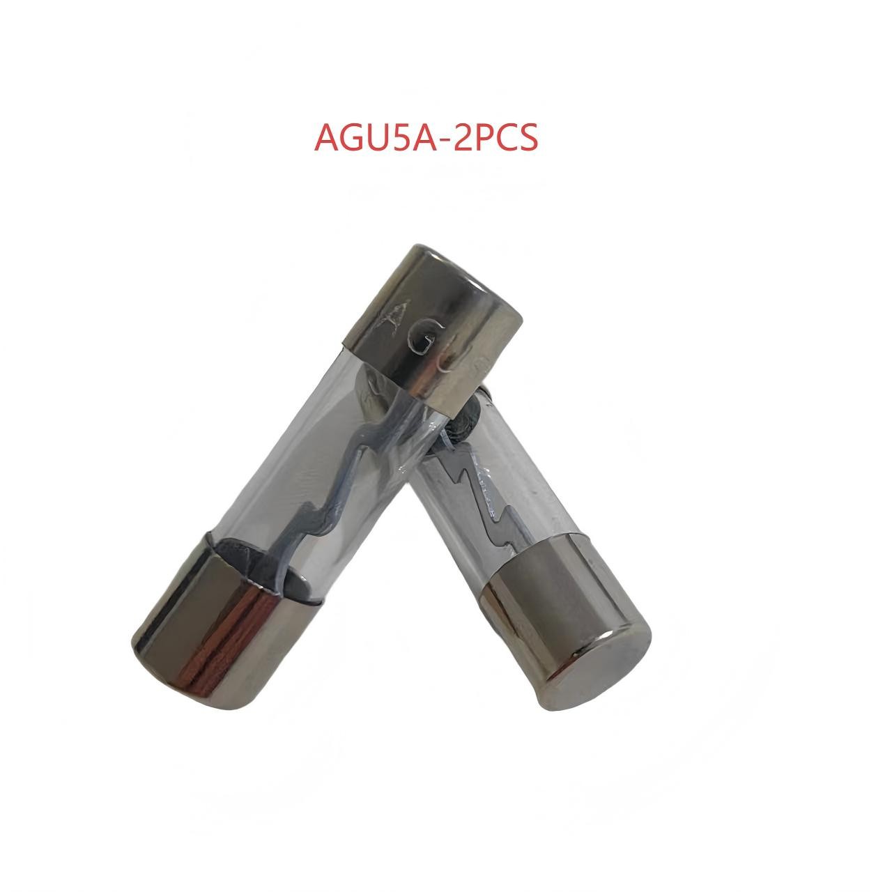 （2 pack）AGU Glass Tube Fuse 10*38mm/0.39*1.5inch，Nickel Plated，15Amp Specifications Available，Suitable for Cars，Trucks，Boats，Motorcycles，SUVs