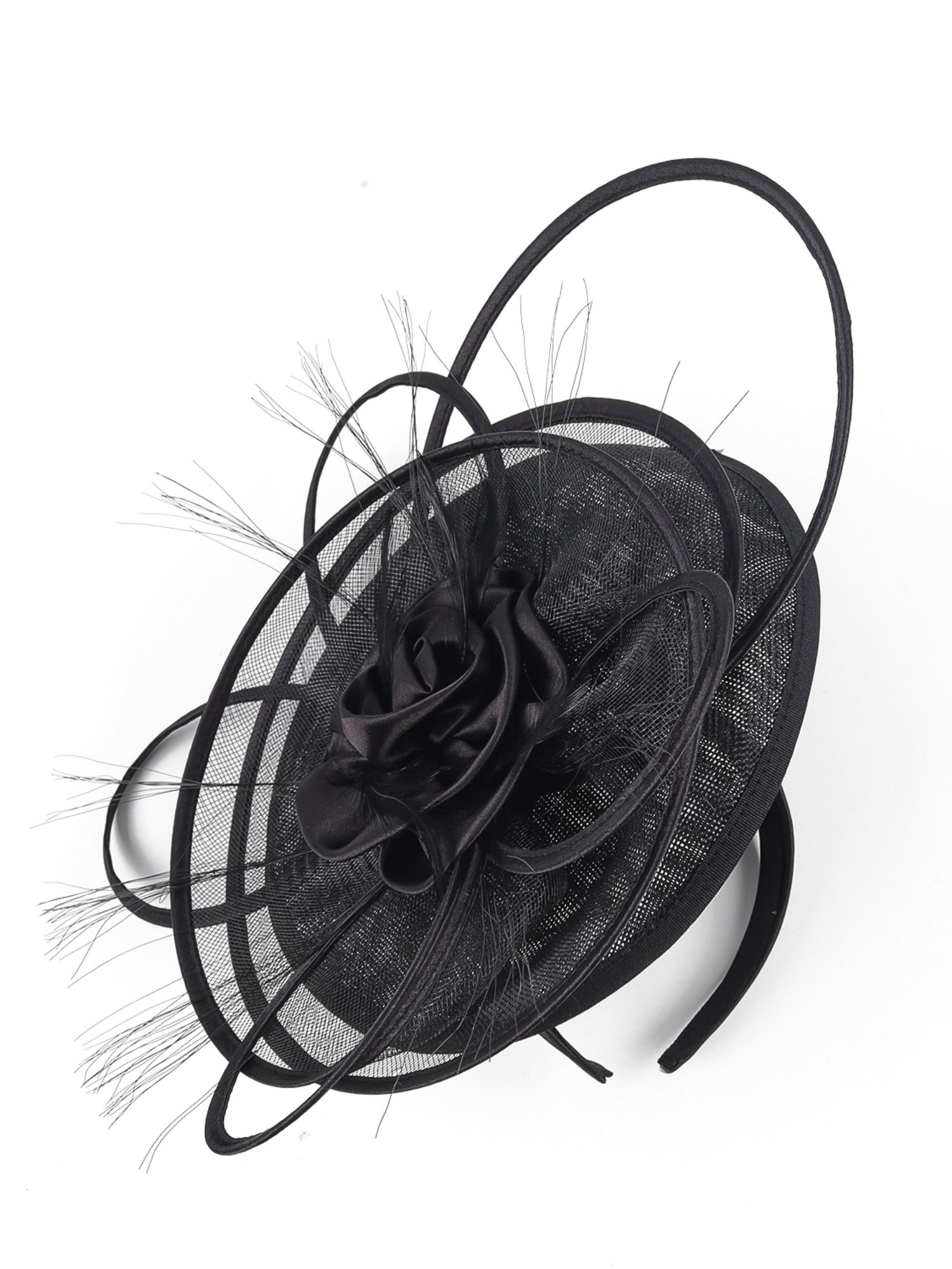 Women's Novelty Fascinator with Headband for Derby Parties and Stage Performances, Elegant and Eye-Catching Hair Accessory