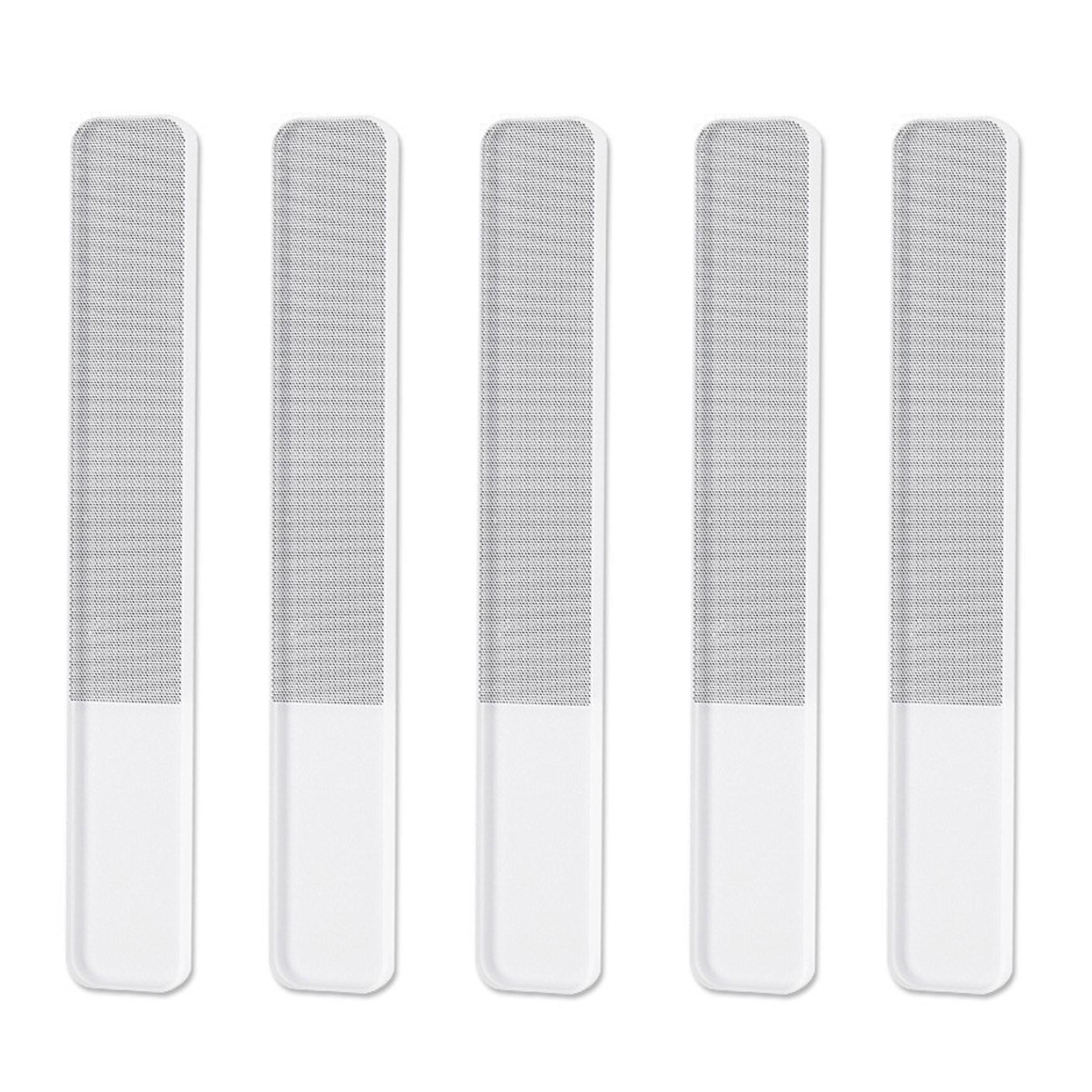 Glass nail file suitable for natural nails, nano nail buffer, crystal polisher with box, professional manicure tool kit suitable for acrylic nail care for women and girls