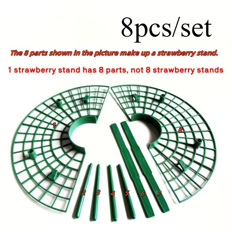 16-Piece Set, 8-In-1 Combo High-Quality Strawberry Planters, Quick Install Design, Multi-Functional Plant Rack for Strawberries & Small Plants