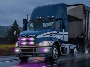 Nilight 6 LED Strobe Lights – 4PCS Ultra Slim Surface Mount Hazard Warning Light Bar | Synchronized Purple & White Flashing Kit | 12–24V for Trucks, Cars, ATVs, SUVs & UTVs